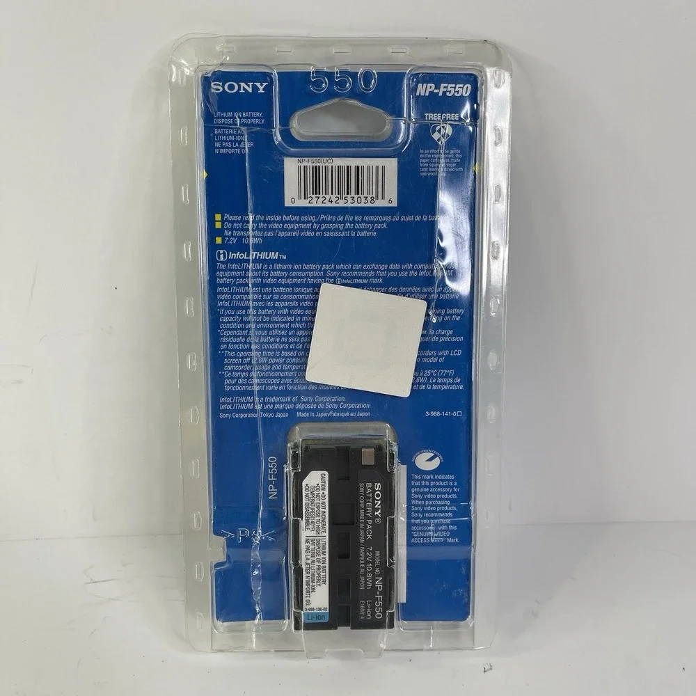 NEW SEALED Sony NP-F550 NPF550 Li-Ion Camcorder Battery STAMINA